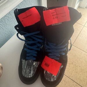 Off-White Black and Red Sneakers
